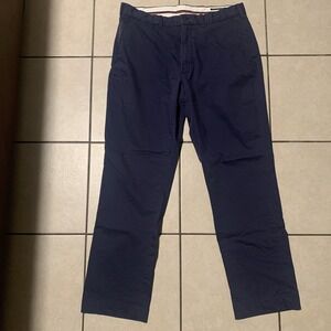 Polo Golf Ralph Lauren Men's 34x32 Blue Cotton Twill Stretch Stretch Chino Pants